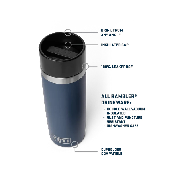 Yeti Rambler 16oz Travel Bottle with Commuter Cap Features Yeti Rambler 16oz Travel Bottle with Commuter Cap Features